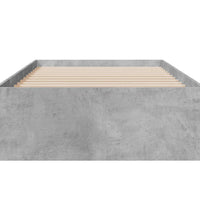 Bettgestell mit Schubladen Betongrau 75x190 cm Holzwerkstoff