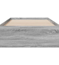 Bettgestell mit Schubladen Grau Sonoma 75x190 cm Holzwerkstoff