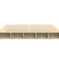 Bettgestell Sonoma-Eiche 200x200 cm Holzwerkstoff