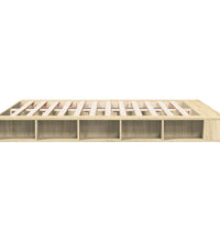 Bettgestell Sonoma-Eiche 200x200 cm Holzwerkstoff