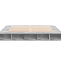 Bettgestell Betongrau 200x200 cm Holzwerkstoff