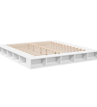Bettgestell Weiß 180x200 cm Holzwerkstoff