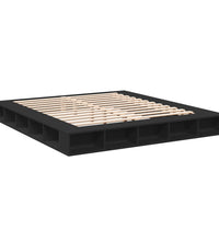 Bettgestell Schwarz 180x200 cm Holzwerkstoff