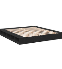 Bettgestell Schwarz 180x200 cm Holzwerkstoff