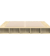Bettgestell Sonoma-Eiche 180x200 cm Holzwerkstoff