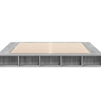 Bettgestell Grau Sonoma 180x200 cm Holzwerkstoff