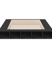 Bettgestell Schwarz 160x200 cm Holzwerkstoff
