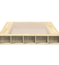 Bettgestell Sonoma-Eiche 160x200 cm Holzwerkstoff