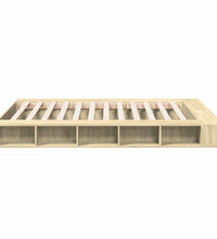 Bettgestell Sonoma-Eiche 160x200 cm Holzwerkstoff