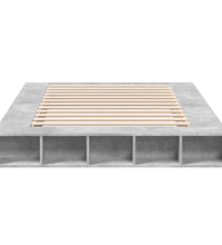 Bettgestell Betongrau 160x200 cm Holzwerkstoff