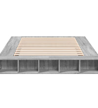 Bettgestell Grau Sonoma 160x200 cm Holzwerkstoff