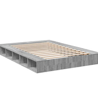 Bettgestell Grau Sonoma 160x200 cm Holzwerkstoff