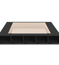 Bettgestell Schwarz 150x200 cm Holzwerkstoff