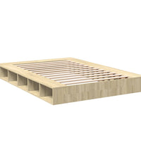 Bettgestell Sonoma-Eiche 150x200 cm Holzwerkstoff