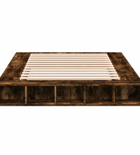 Bettgestell Räuchereiche 150x200 cm Holzwerkstoff