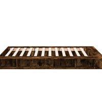 Bettgestell Räuchereiche 150x200 cm Holzwerkstoff