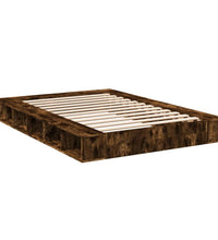 Bettgestell Räuchereiche 150x200 cm Holzwerkstoff
