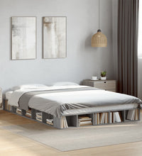 Bettgestell Grau Sonoma 140x200 cm Holzwerkstoff