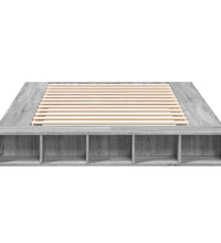 Bettgestell Grau Sonoma 140x200 cm Holzwerkstoff
