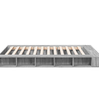 Bettgestell Grau Sonoma 140x200 cm Holzwerkstoff