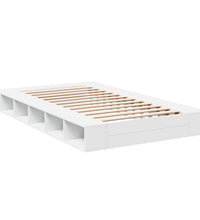 Bettgestell Weiß 120x200 cm Holzwerkstoff