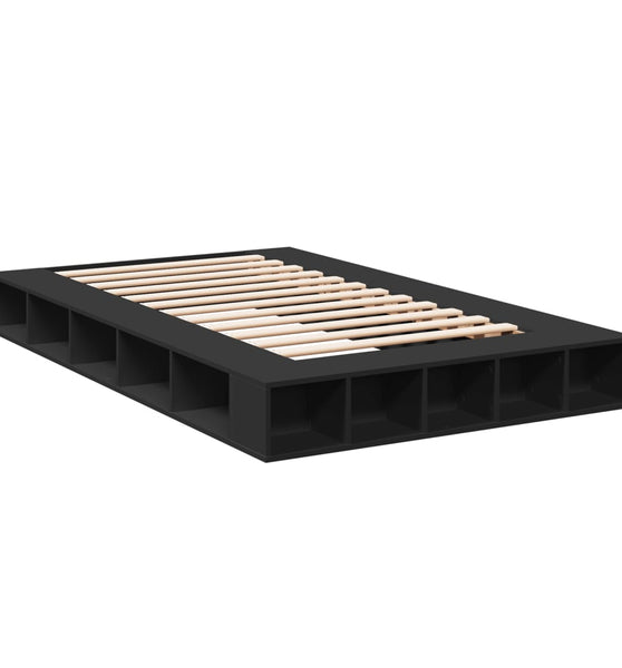 Bettgestell Schwarz 120x200 cm Holzwerkstoff