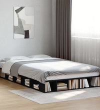 Bettgestell Schwarz 120x200 cm Holzwerkstoff