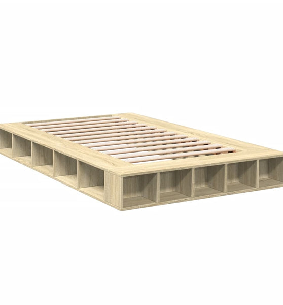 Bettgestell Sonoma-Eiche 120x200 cm Holzwerkstoff