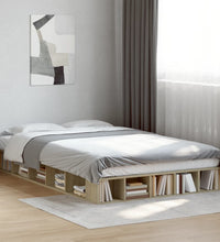 Bettgestell Sonoma-Eiche 120x200 cm Holzwerkstoff