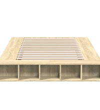 Bettgestell Sonoma-Eiche 120x200 cm Holzwerkstoff