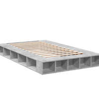 Bettgestell Betongrau 120x200 cm Holzwerkstoff