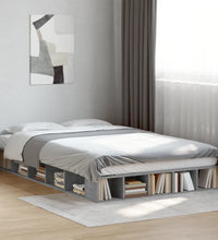 Bettgestell Betongrau 120x200 cm Holzwerkstoff