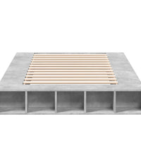 Bettgestell Betongrau 120x200 cm Holzwerkstoff