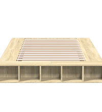 Bettgestell Sonoma-Eiche 140x190 cm Holzwerkstoff