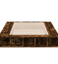 Bettgestell Räuchereiche 140x190 cm Holzwerkstoff