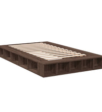 Bettgestell Braun Eichen-Optik 140x190 cm Holzwerkstoff