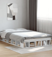 Bettgestell Weiß 135x190 cm Holzwerkstoff