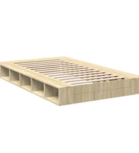 Bettgestell Sonoma-Eiche 135x190 cm Holzwerkstoff