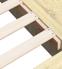 Bettgestell Sonoma-Eiche 135x190 cm Holzwerkstoff