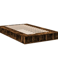 Bettgestell Räuchereiche 135x190 cm Holzwerkstoff