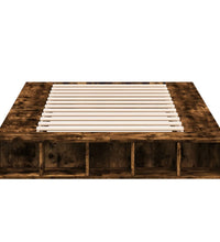 Bettgestell Räuchereiche 135x190 cm Holzwerkstoff