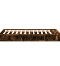 Bettgestell Räuchereiche 135x190 cm Holzwerkstoff