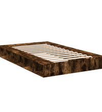 Bettgestell Räuchereiche 135x190 cm Holzwerkstoff