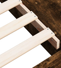 Bettgestell Räuchereiche 135x190 cm Holzwerkstoff