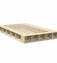 Bettgestell Sonoma-Eiche 120x190 cm Holzwerkstoff