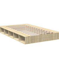 Bettgestell Sonoma-Eiche 120x190 cm Holzwerkstoff