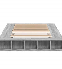 Bettgestell Grau Sonoma 120x190 cm Holzwerkstoff