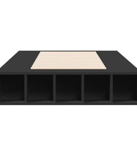 Bettgestell Schwarz 100x200 cm Holzwerkstoff