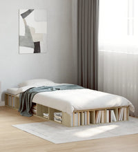 Bettgestell Sonoma-Eiche 100x200 cm Holzwerkstoff