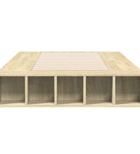 Bettgestell Sonoma-Eiche 100x200 cm Holzwerkstoff